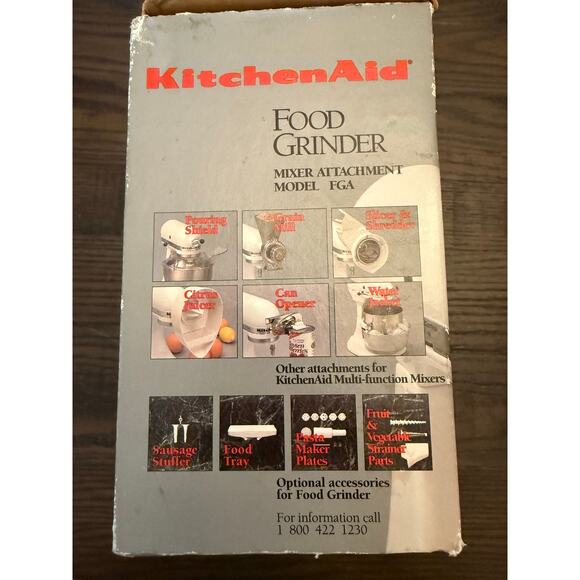 KitchenAid Food Grinder Attachment - For Kitchen Aid Stand Mixer - NEW - Picture 3 of 9
